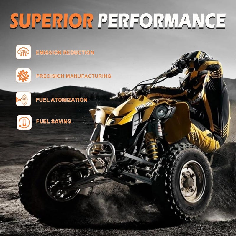 WEILEITE Fuel Injector 2 Hole Compatible with HiSun EFI UTV ATV 450 500 550 Massimo TSC MSU YS Cowboy Bennche Coleman Cub Cadet Tractor 2011-2018 Replaces 28160355 16400-004C-0000 - Image 2